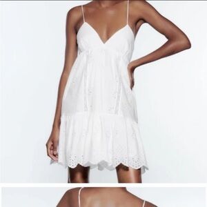 Zara white eyelet sundress